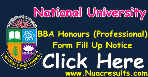 nu BBA Honours (Professional) Form Fill Up