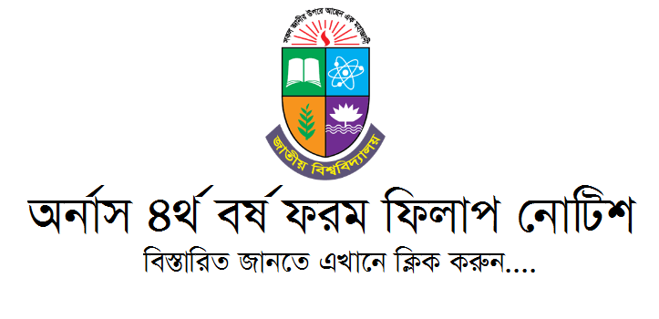 NU Honours 4th Year Special Exam Form Fill Up 2021