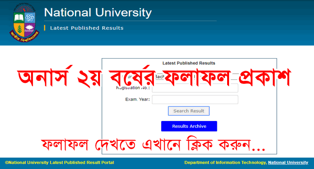 Honours 2nd Year Result 2023