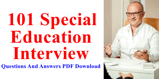 sample interview questions for special education teachers