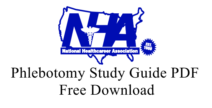 Phlebotomy Study Guide Pdf