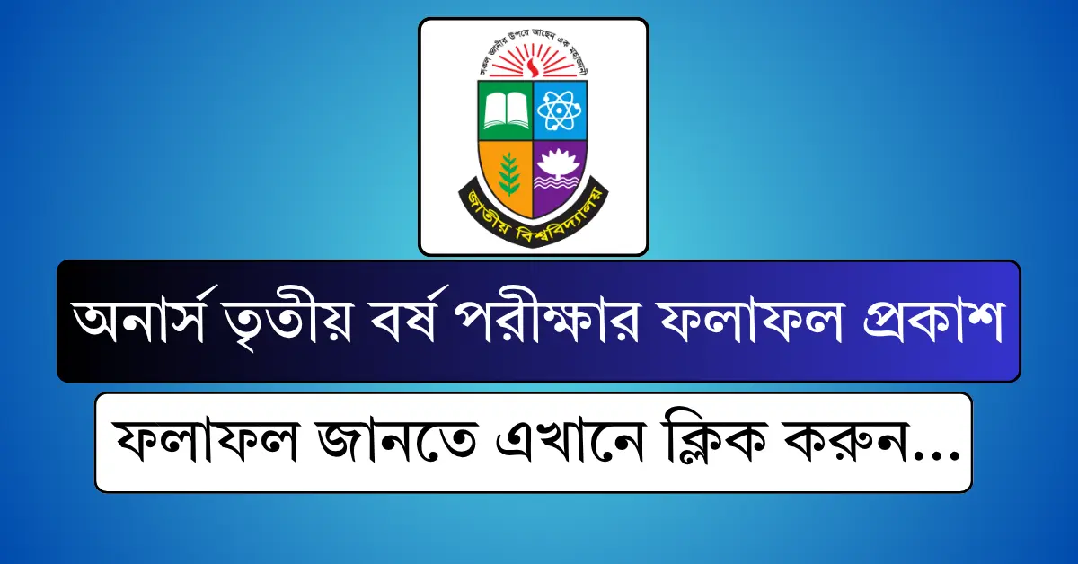 Honours 3rd Year Result